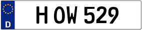Trailer License Plate